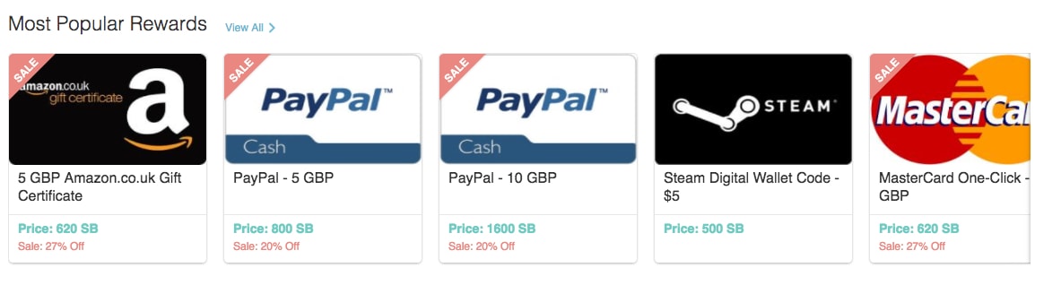 SwagBucks Rewards - PayPal Cash and Amazon Gift Cards - Probably Busy