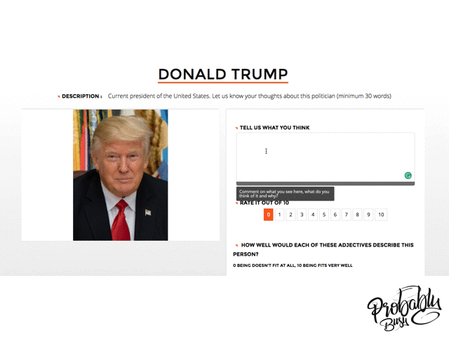 Donald Trump Slice the Pie - Probably Busy