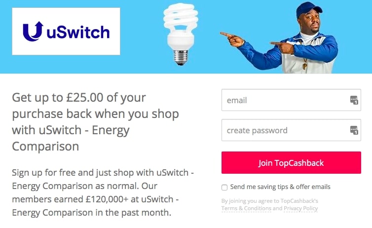uSwitch on Top Cashback - ProbablyBusy.com